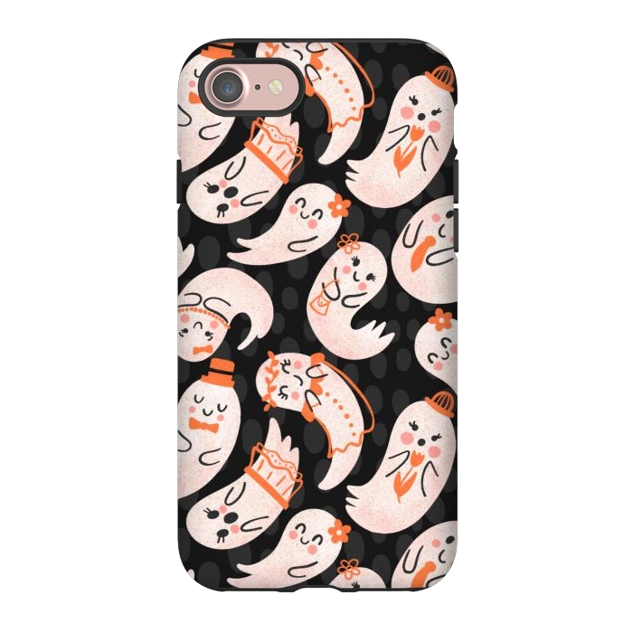 iPhone 7 StrongFit Cute Ghost Friends by Noonday Design