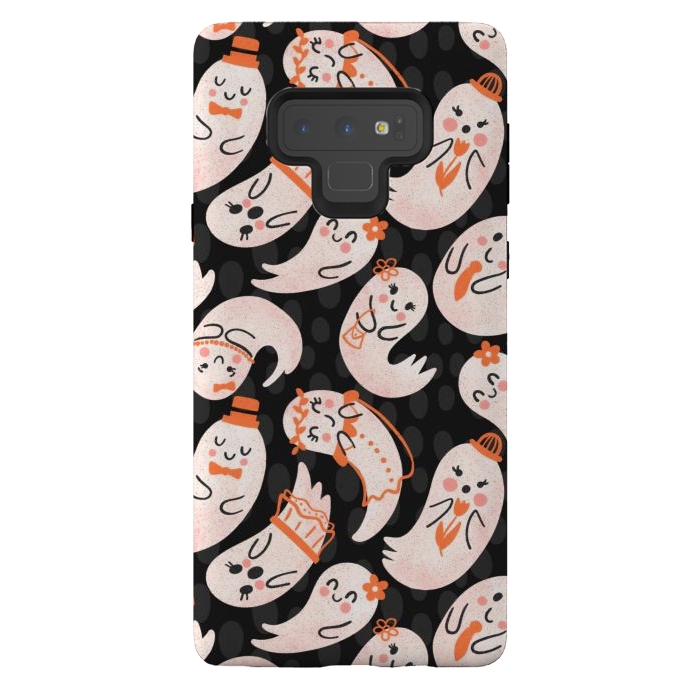 Galaxy Note 9 StrongFit Cute Ghost Friends by Noonday Design