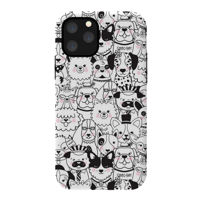iPhone 11 Pro StrongFit Puppy Party by Noonday Design