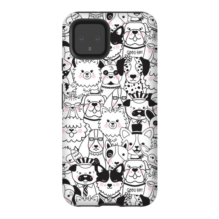 Pixel 4 StrongFit Puppy Party by Noonday Design