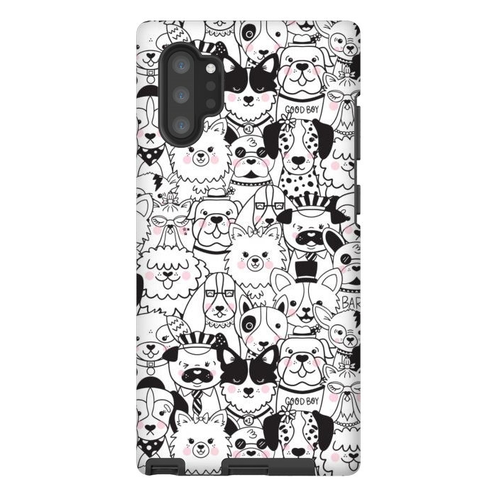 Galaxy Note 10 plus StrongFit Puppy Party by Noonday Design