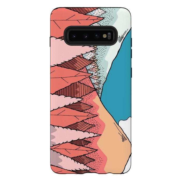 Galaxy S10 plus StrongFit Autumnal mountain view  by Steve Wade (Swade)