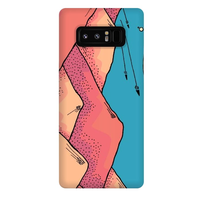 Galaxy Note 8 StrongFit The pink and orange hills of Mars by Steve Wade (Swade)