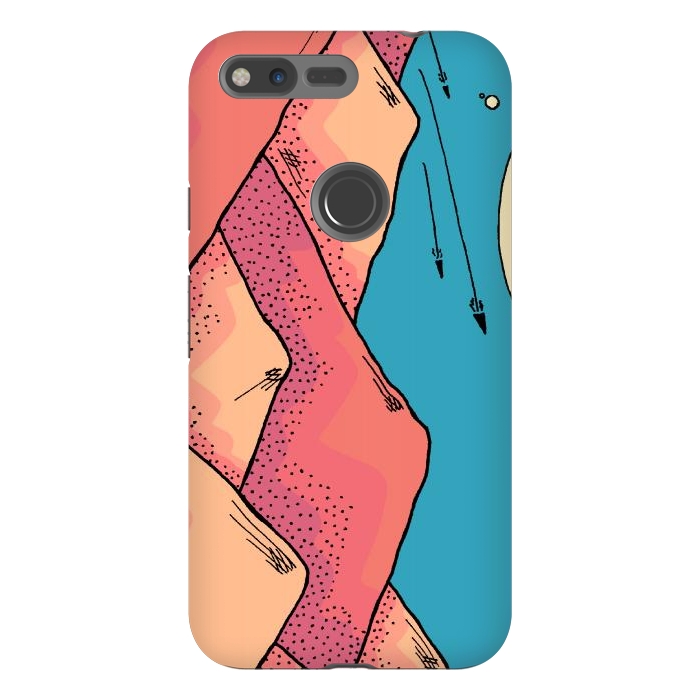 Pixel XL StrongFit The pink and orange hills of Mars by Steve Wade (Swade)