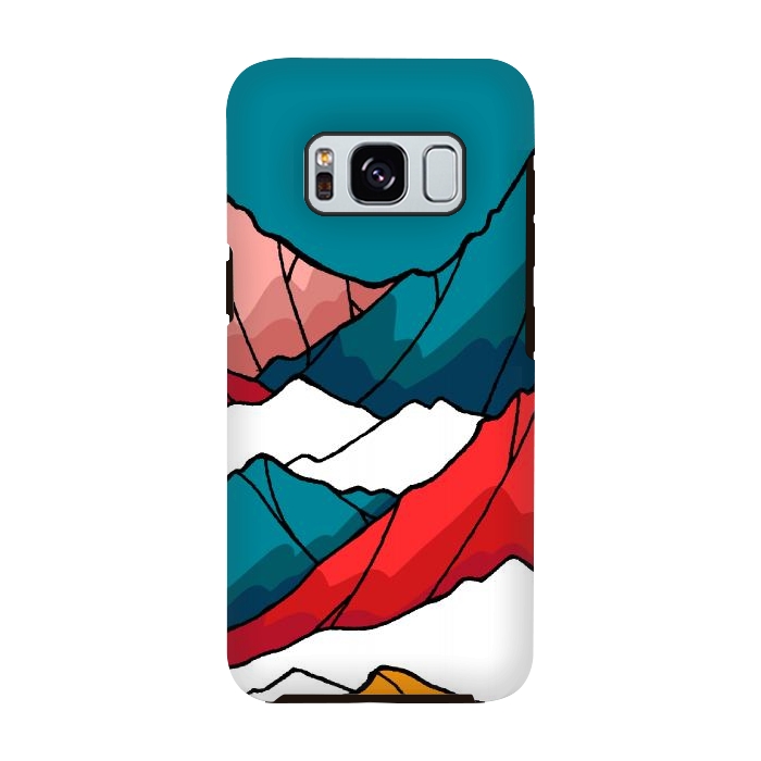 Galaxy S8 StrongFit The coloured mountains by Steve Wade (Swade)
