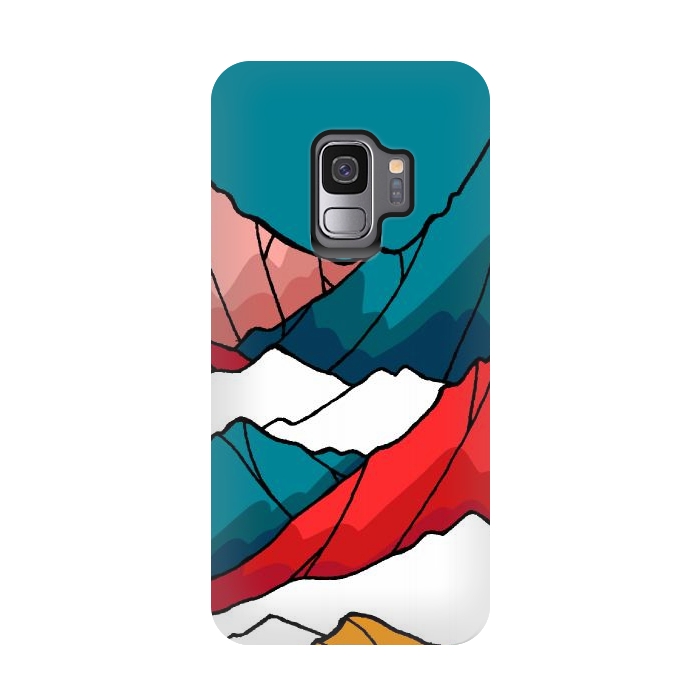 Galaxy S9 StrongFit The coloured mountains by Steve Wade (Swade)