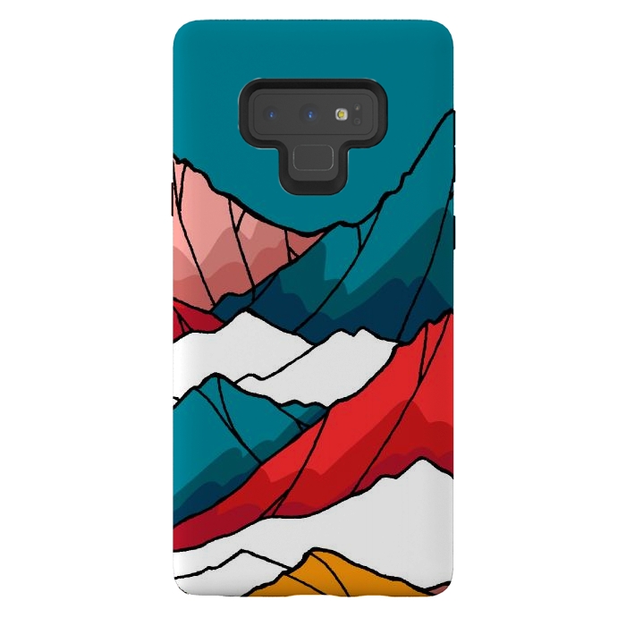 Galaxy Note 9 StrongFit The coloured mountains by Steve Wade (Swade)