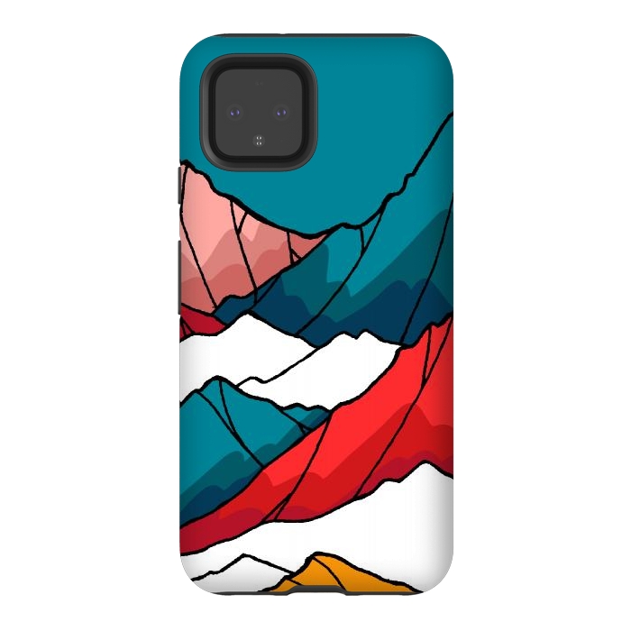 Pixel 4 StrongFit The coloured mountains by Steve Wade (Swade)