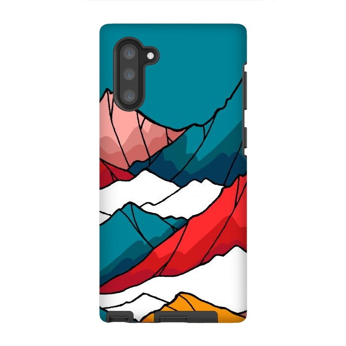 Galaxy Note 10 StrongFit The coloured mountains by Steve Wade (Swade)