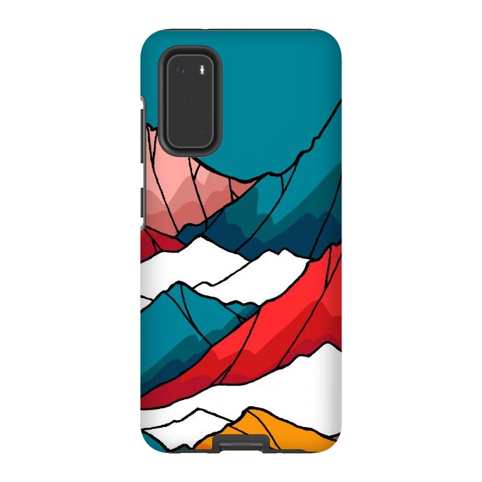 Galaxy S20 StrongFit The coloured mountains by Steve Wade (Swade)