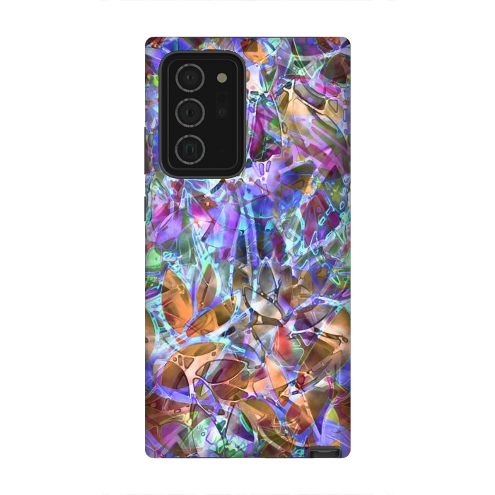 Galaxy Note 20 Ultra StrongFit Floral Abstract Stained Glass G268 by Medusa GraphicArt