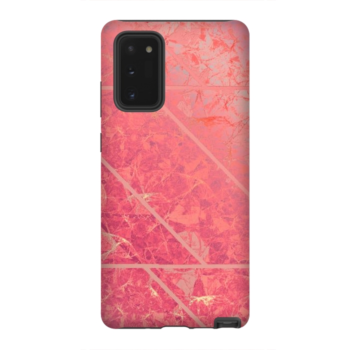 Galaxy Note 20 StrongFit Pink Marble Texture G281 by Medusa GraphicArt
