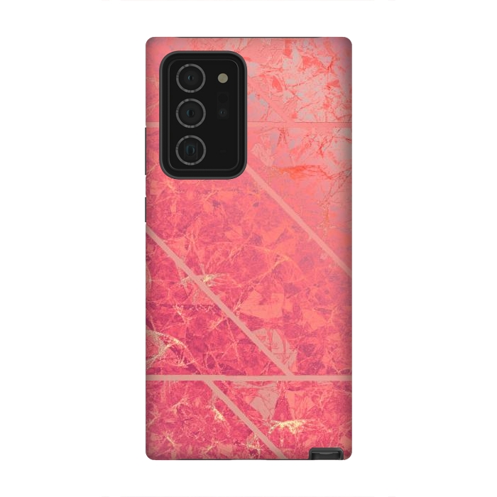 Galaxy Note 20 Ultra StrongFit Pink Marble Texture G281 by Medusa GraphicArt