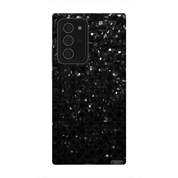 Galaxy Note 20 Ultra StrongFit Black Crystal Bling Strass G283 by Medusa GraphicArt