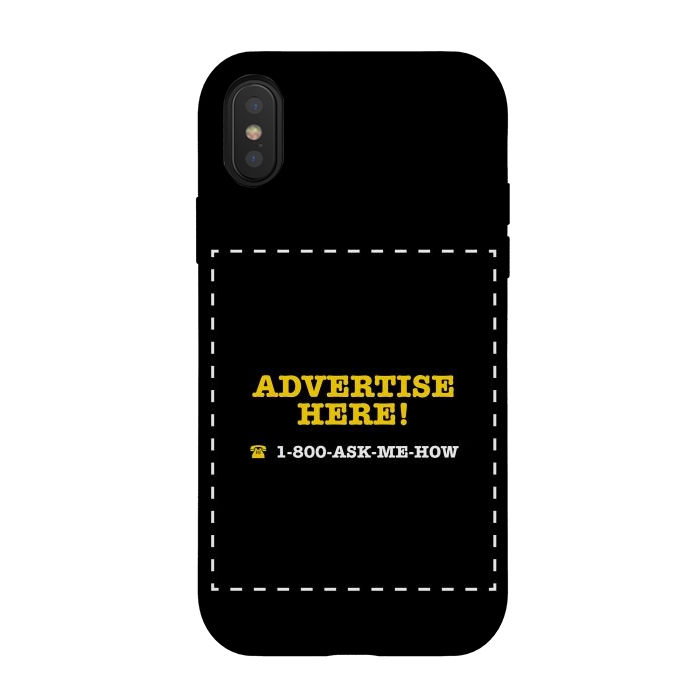 iPhone Xs / X StrongFit Advertise Here! Ask me How by Vó Maria