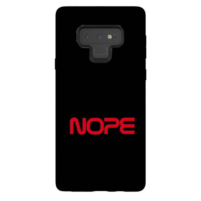 Galaxy Note 9 StrongFit Nope Nasa Logo Red by Vó Maria