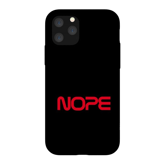 iPhone 11 Pro StrongFit Nope Nasa Logo Red by Vó Maria