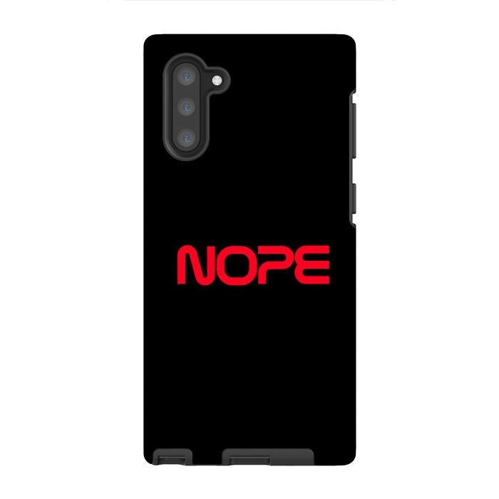 Galaxy Note 10 StrongFit Nope Nasa Logo Red by Vó Maria