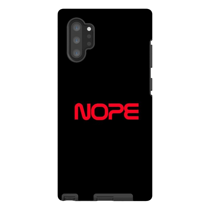 Galaxy Note 10 plus StrongFit Nope Nasa Logo Red by Vó Maria