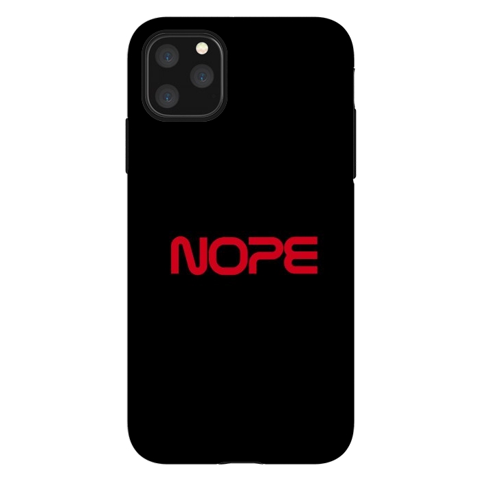 iPhone 11 Pro Max StrongFit Nope Nasa Logo Red by Vó Maria