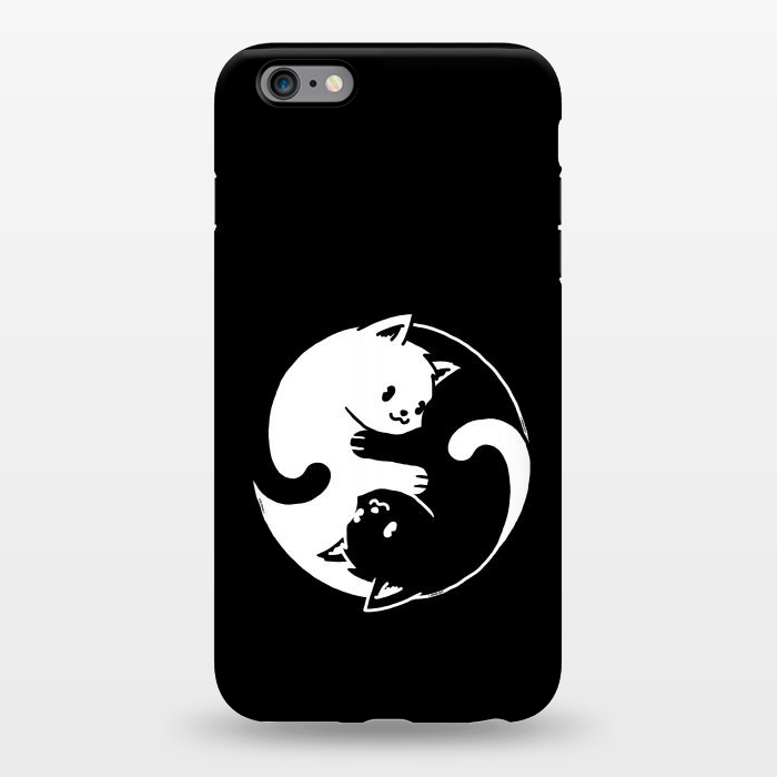 iPhone 6/6s plus StrongFit Yin Yang Cat Black & White by Vó Maria