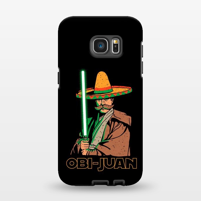 Galaxy S7 EDGE StrongFit Obi Juan Funny Mexican Sombrero Cinco de Mayo by Vó Maria