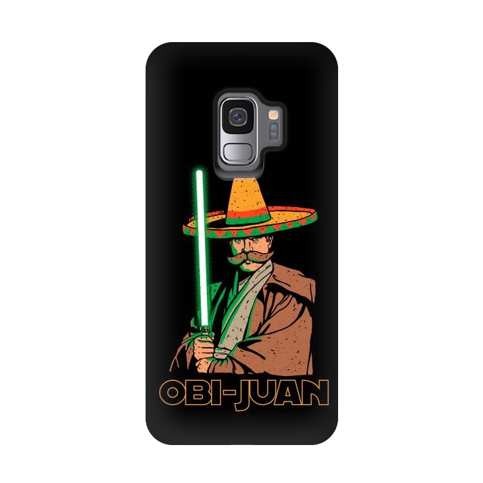 Galaxy S9 StrongFit Obi Juan Funny Mexican Sombrero Cinco de Mayo by Vó Maria