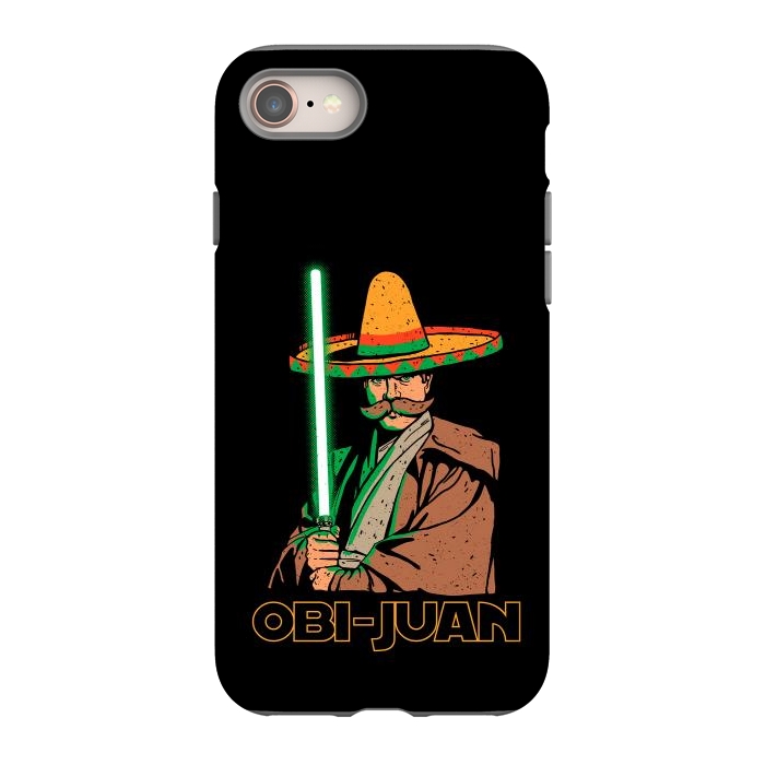 iPhone 8 StrongFit Obi Juan Funny Mexican Sombrero Cinco de Mayo by Vó Maria