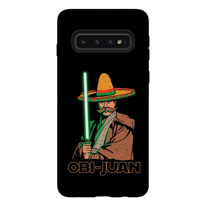 Galaxy S10 StrongFit Obi Juan Funny Mexican Sombrero Cinco de Mayo by Vó Maria
