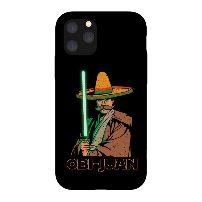 iPhone 11 Pro StrongFit Obi Juan Funny Mexican Sombrero Cinco de Mayo by Vó Maria