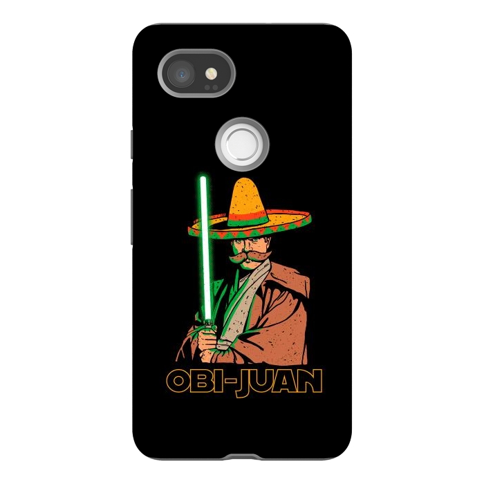 Pixel 2XL StrongFit Obi Juan Funny Mexican Sombrero Cinco de Mayo by Vó Maria