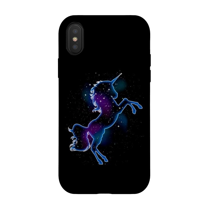 iPhone Xs / X StrongFit Unicorn Stars  by Vó Maria