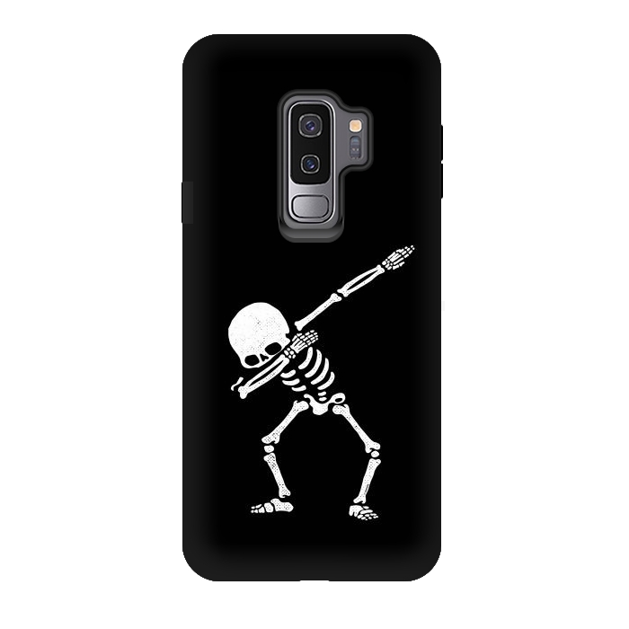 Galaxy S9 plus StrongFit Dabbing Skeleton Dab Pose Hip Hop Skull by Vó Maria