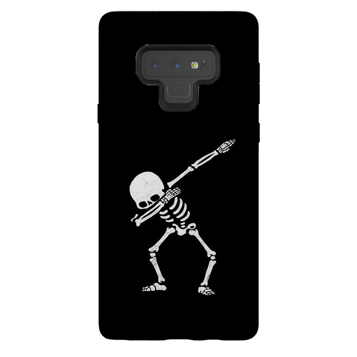 Galaxy Note 9 StrongFit Dabbing Skeleton Dab Pose Hip Hop Skull by Vó Maria