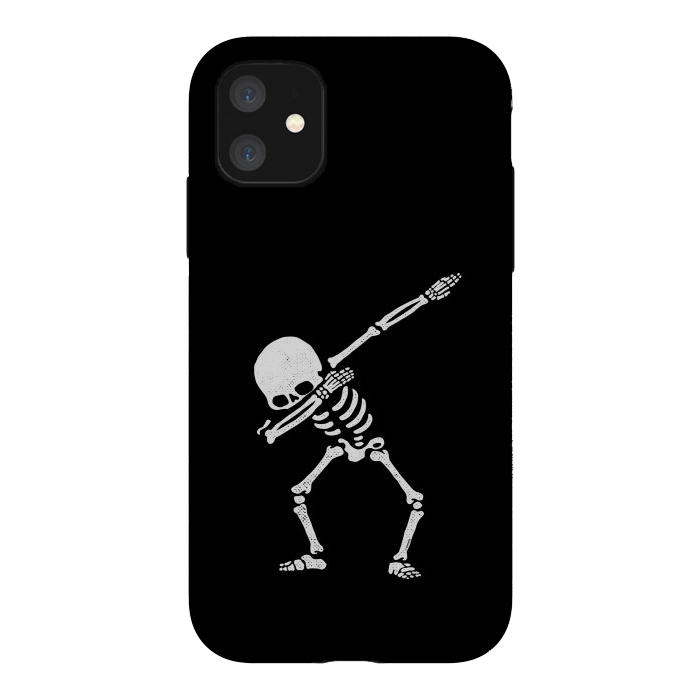 iPhone 11 StrongFit Dabbing Skeleton Dab Pose Hip Hop Skull by Vó Maria
