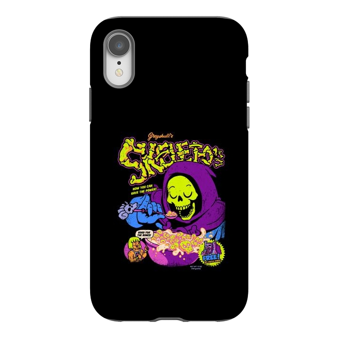 iPhone Xr StrongFit Skelet-O's - Grayskull Cereal by Vó Maria