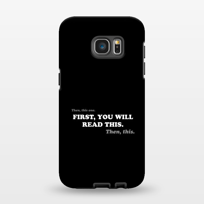 Galaxy S7 EDGE StrongFit Don't Read - Funny Book Lover by Vó Maria