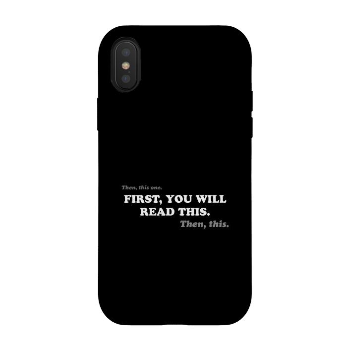 iPhone Xs / X StrongFit Don't Read - Funny Book Lover by Vó Maria