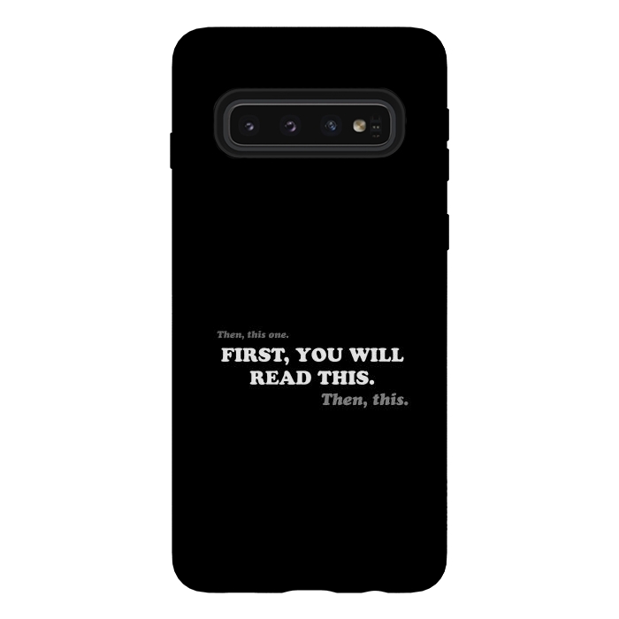 Galaxy S10 StrongFit Don't Read - Funny Book Lover by Vó Maria