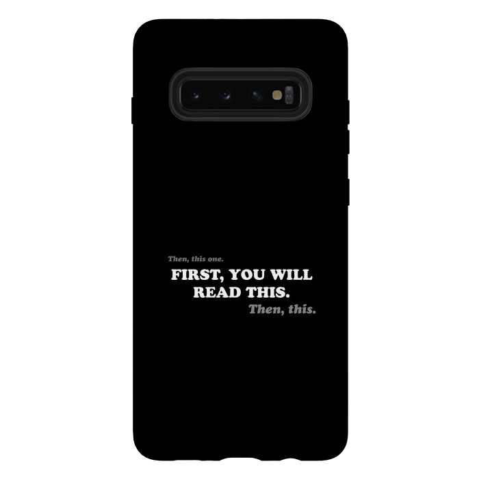 Galaxy S10 plus StrongFit Don't Read - Funny Book Lover by Vó Maria
