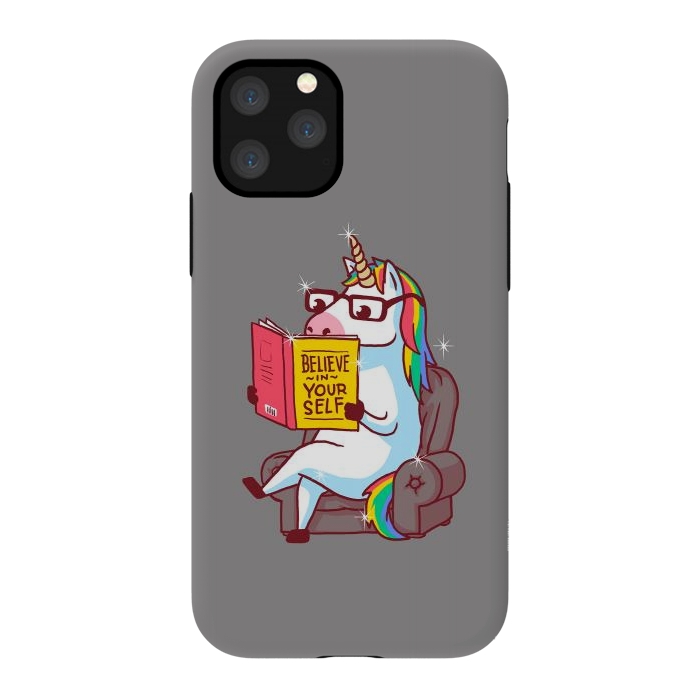 iPhone 11 Pro StrongFit Unicorn Believe Yourself Self Affirmation Book by Vó Maria