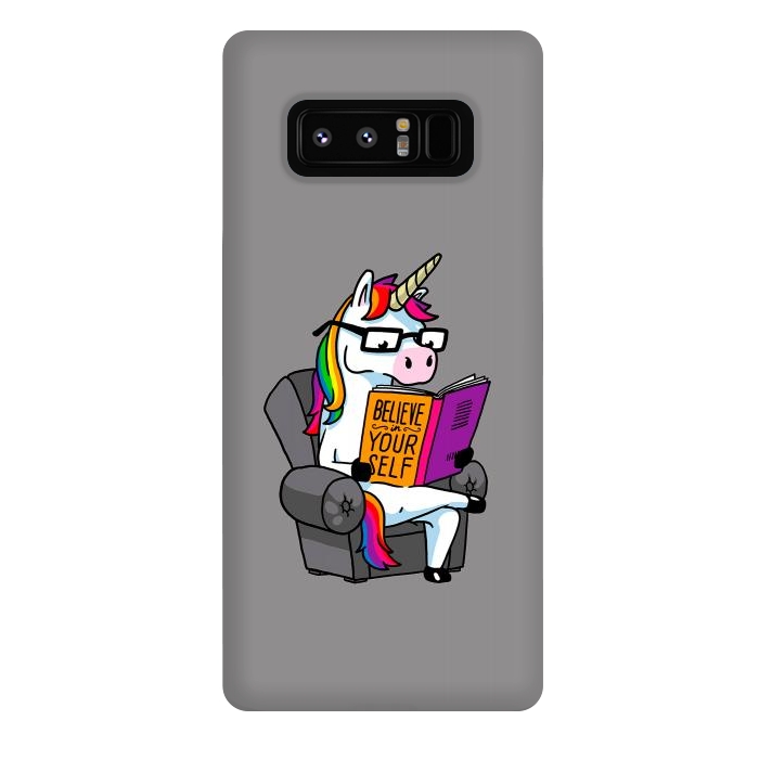 Galaxy Note 8 StrongFit Unicorn Believe Yourself Self Affirmation Book Vol 1 by Vó Maria
