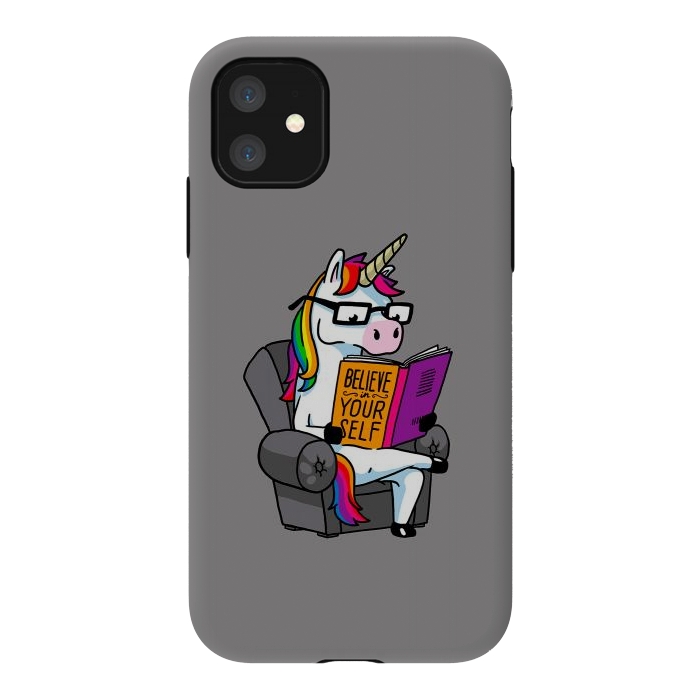 iPhone 11 StrongFit Unicorn Believe Yourself Self Affirmation Book Vol 1 by Vó Maria