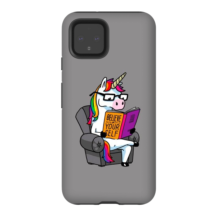 Pixel 4 StrongFit Unicorn Believe Yourself Self Affirmation Book Vol 1 by Vó Maria