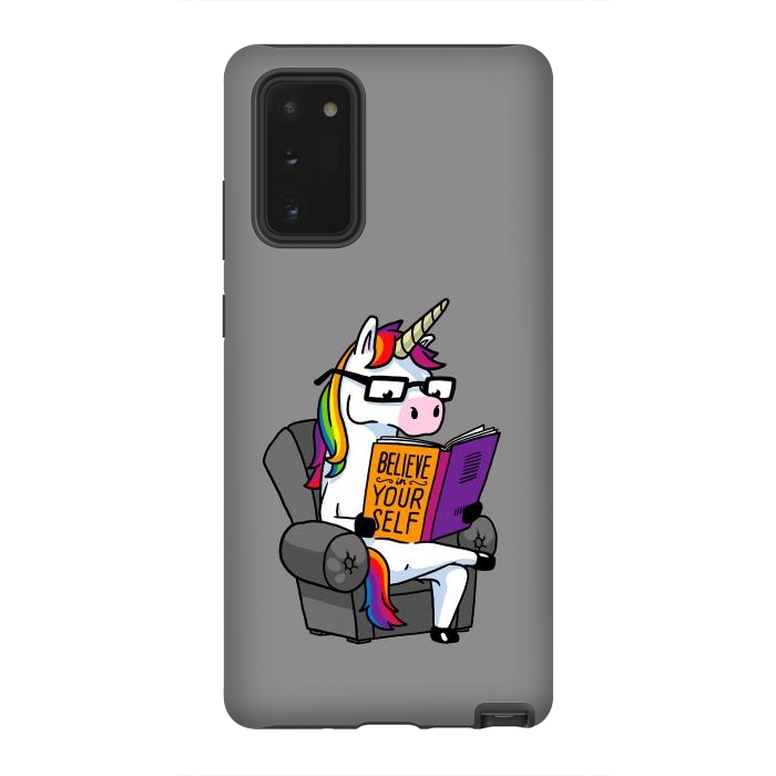 Galaxy Note 20 StrongFit Unicorn Believe Yourself Self Affirmation Book Vol 1 by Vó Maria