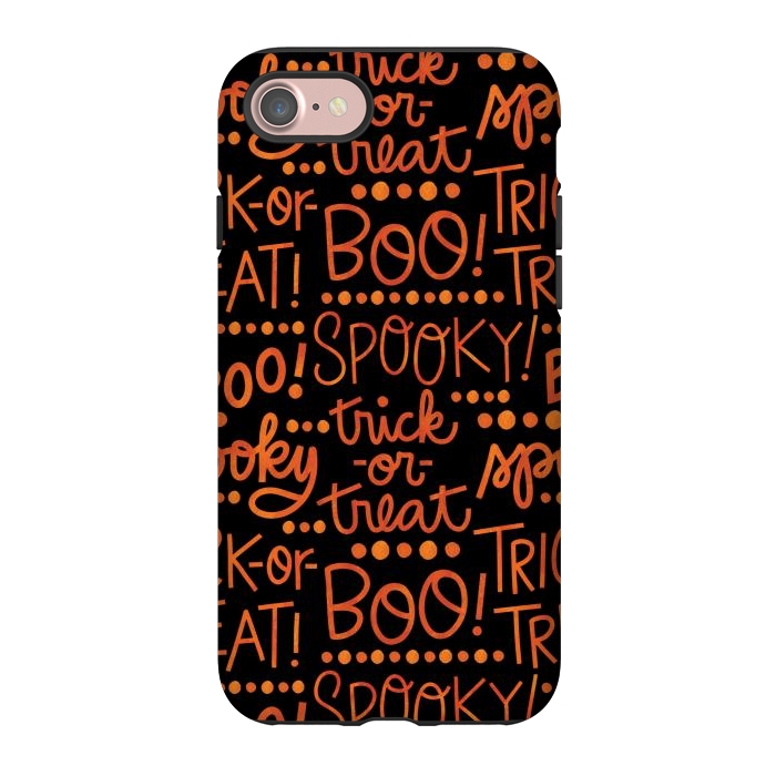 iPhone 7 StrongFit Spooky Halloween Lettering by Noonday Design