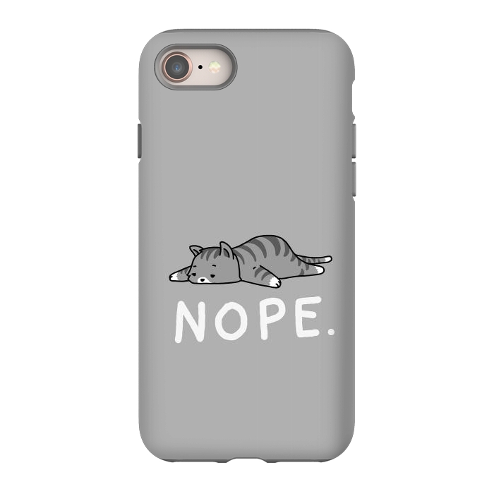 iPhone SE StrongFit Nope Lazy Cat  by Vó Maria