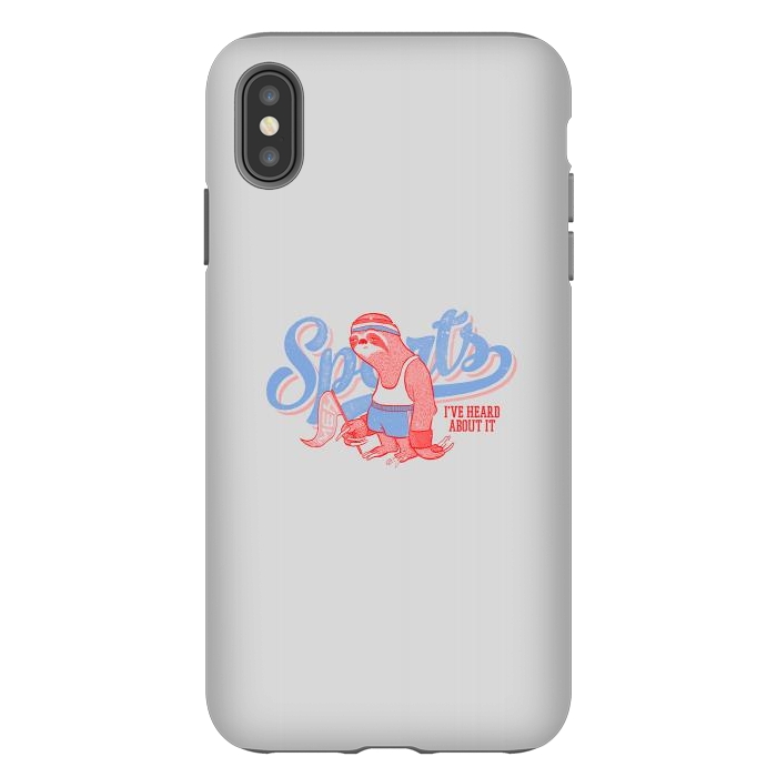 iPhone Xs Max StrongFit Sports Sloth by Vó Maria
