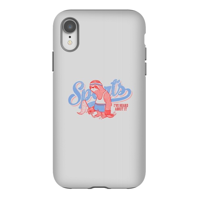 iPhone Xr StrongFit Sports Sloth by Vó Maria