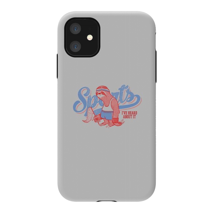 iPhone 11 StrongFit Sports Sloth by Vó Maria